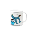 ダイナマイト87ねこ大商会のぐったりぺんぎん Mug :right side of the handle