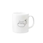 ゆるふわ本舗 こふれちっく。のゆるどろ猫 Mug :right side of the handle