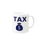 アメリカンベース の税金　TAX マグカップの取っ手の右面