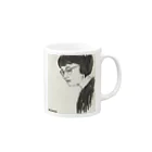 EMK SHOPSITE のめがねっ子 Mug :right side of the handle