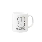 Iruのusagi no emi Mug :right side of the handle