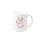 ちゃんあえ(18)イカMHXやりのHello Rabbit Mug :right side of the handle