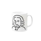 Aliviostaのバッハ イラスト 3 Mug :right side of the handle