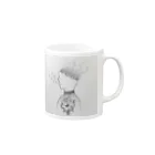 mknのDisappear and disappear Mug :right side of the handle