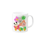 takeminのフラワー&アニマル Mug :right side of the handle