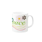 風の色えんぴつのP-eace（ピースで安心） Mug :right side of the handle