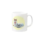 Niko&pokoの似顔絵ニコポコ Mug :right side of the handle