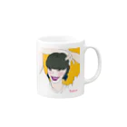 nico2pecoの紫のルージュの女の子 Mug :right side of the handle