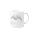 めんふぃすのうさぎ Mug :right side of the handle