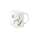 旅する#ひつじですの#ひつじです 日本列島 Mug :right side of the handle