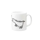 new syrupのemoi saurus（獣脚類） Mug :right side of the handle