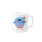 Masakey Artのたのぴんふのmomotaro Mug :right side of the handle