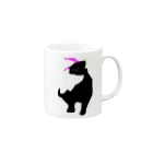 omisoのブラックしょんもり Mug :right side of the handle