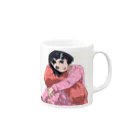 itome_laboの女子高生の寿々(すず)ちゃん【おやすみなさい♪】 Mug :right side of the handle