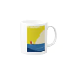 OMIKUJIの昼の海 Mug :right side of the handle