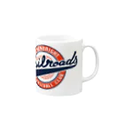 PoooompadoooourのRailroadsボールロゴ Mug :right side of the handle