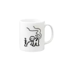 YOSHIDA TAKAYAのシーシャ犬 Mug :right side of the handle