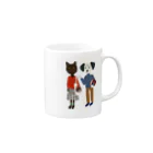 キッチン くろねこのキャンパスライフ Mug :right side of the handle