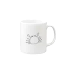 タンパクしつのゆるいカニ Mug :right side of the handle