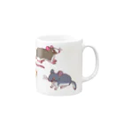 ねぐらのねずみマグカップ Mug :right side of the handle