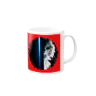 テル！のお店のあの猫デビルが見ている Mug :right side of the handle