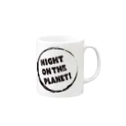 NIGHT ON THE PLANET！のNightOnThePlanet！ マグカップの取っ手の右面