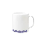 PISTACHOnのブルーレース Mug :right side of the handle