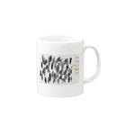 PUK11 fac.のnumber x leopard series Mug :right side of the handle