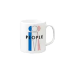 InterestのPEOPLE +chara Mug :right side of the handle