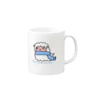 pekendackの子アルパカ男の子 Mug :right side of the handle