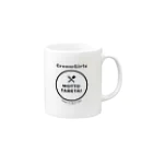 CreamGirlsのMOTTO TABETAI Mug :right side of the handle