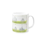 JP-INFOGRAPHICSのJapanese Castles（城） Mug :right side of the handle