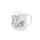 理系Tシャツ(バイオ・化学中心)のLysozyme リゾチーム Mug :right side of the handle