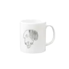 かわいい犬のTシャツ屋さんのCute Idiot Dog Mug :right side of the handle