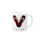 ジェーンのみせ(いっ福商店)のGETA LOVE Mug :right side of the handle