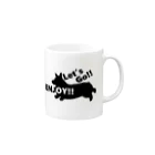 5corgisのENJOY CORGI Mug :right side of the handle