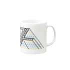 LUCHAの▲ラリアット△ Mug :right side of the handle