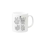 うさんこちゃんのうさんこ02 Mug :right side of the handle