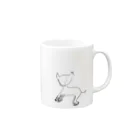 NOEの玲子「猫」あげいん Mug :right side of the handle