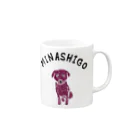 NIKORASU GOのユーモアわんこデザイン「みなしご」（Tシャツ・パーカー・グッズ・ETC） Mug :right side of the handle