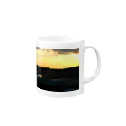 ユキ＠初期不良の伊丹の夕焼け Mug :right side of the handle