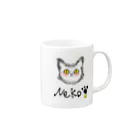 miyacatのNekoサビ柄猫さん Mug :right side of the handle