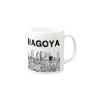 超高層ビル・都市開発研究所shopのThe City 名駅摩天楼 Mug :right side of the handle