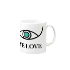 きんちゃんSHOPのEYE LOVE Mug :right side of the handle