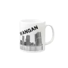 超高層ビル・都市開発研究所shopのThe City 湾岸摩天楼 Mug :right side of the handle