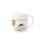 LUNLUN-SHOPのOYASUMI Mug :right side of the handle