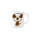 CUROGNACのmamoruken（まもるけん！）brown Mug :right side of the handle