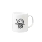 エクレアンショップの眠いアマビエ Mug :right side of the handle