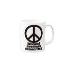AURA_HYSTERICAのPeace_Symbol Mug :right side of the handle