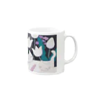 にしやま み〜たろうの花なのか猫なのか Mug :right side of the handle